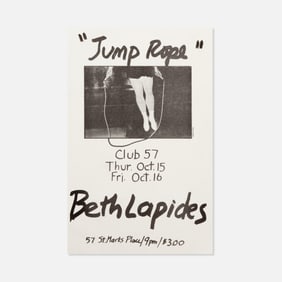 Beth Lapides, Club 57, Jump Rope Poster