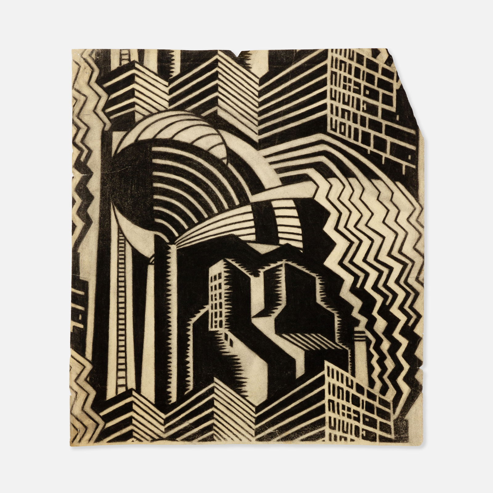 Anonymous, Art Deco, Geometric Drawing (1 of 1)