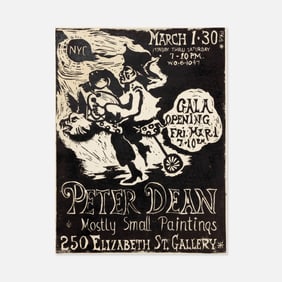 Peter Dean, Elizabeth St. Gallery, Mostly Small Paintings Poster