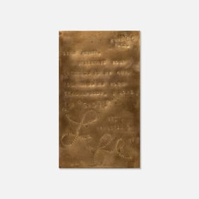 Raymond Lee Berry (Rayberry), Untitled (Plaque for Annina)