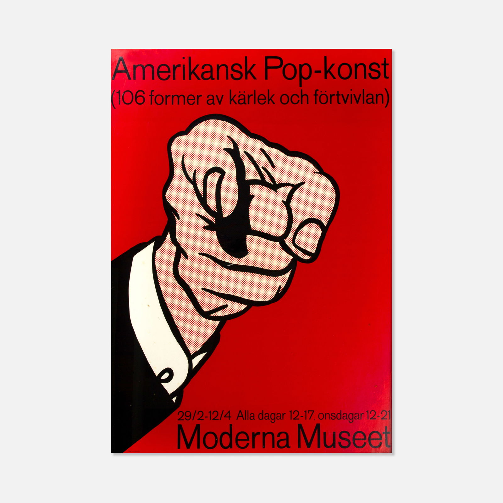 Roy Lichtenstein, Moderna Museet, Amerikansk Pop-konst Poster (1 of 2)