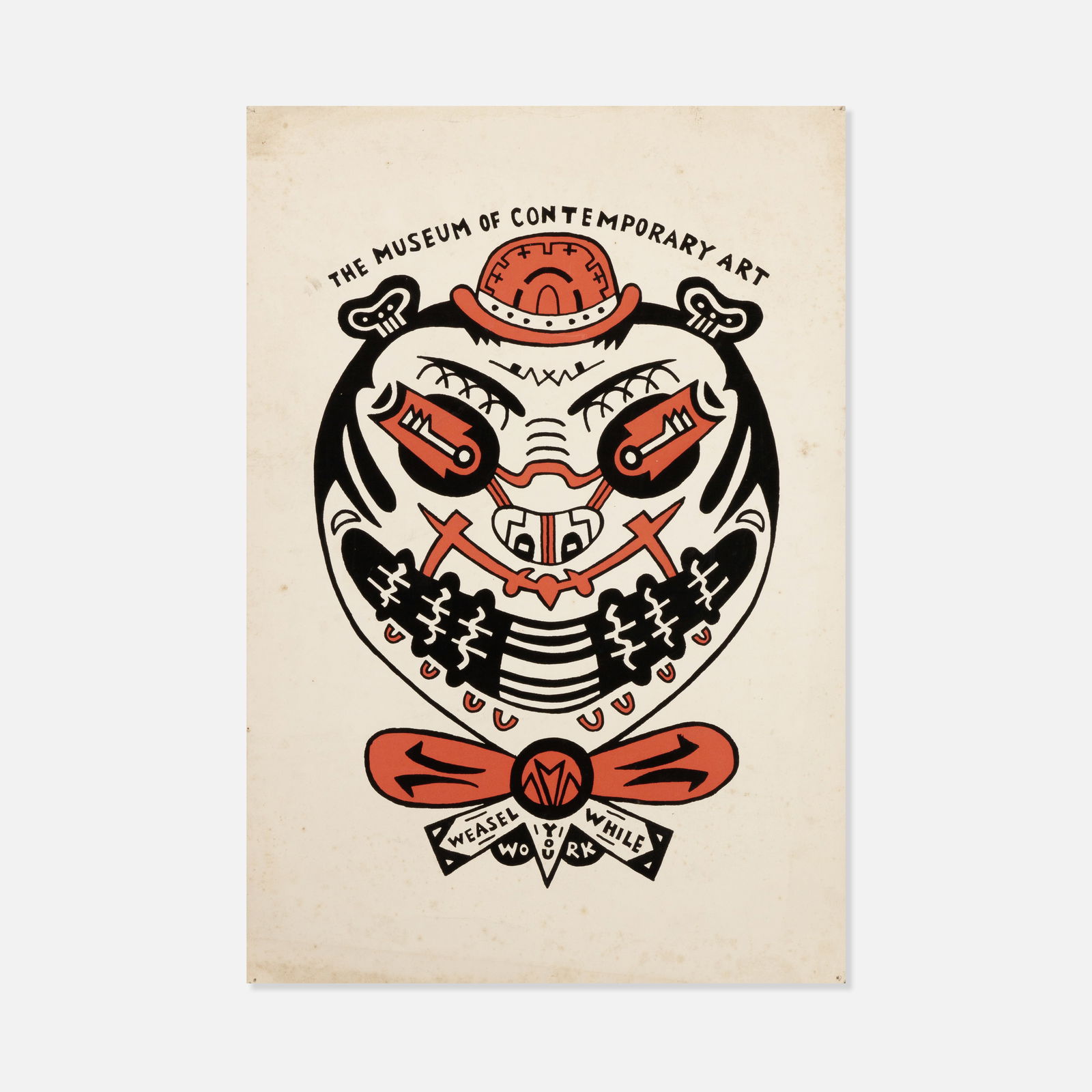 Karl Wirsum, MCA, Weasel While You Work Poster (1 of 1)