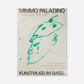 Mimmo Paladino, Kunstmuseum Basel, Exhibition Poster