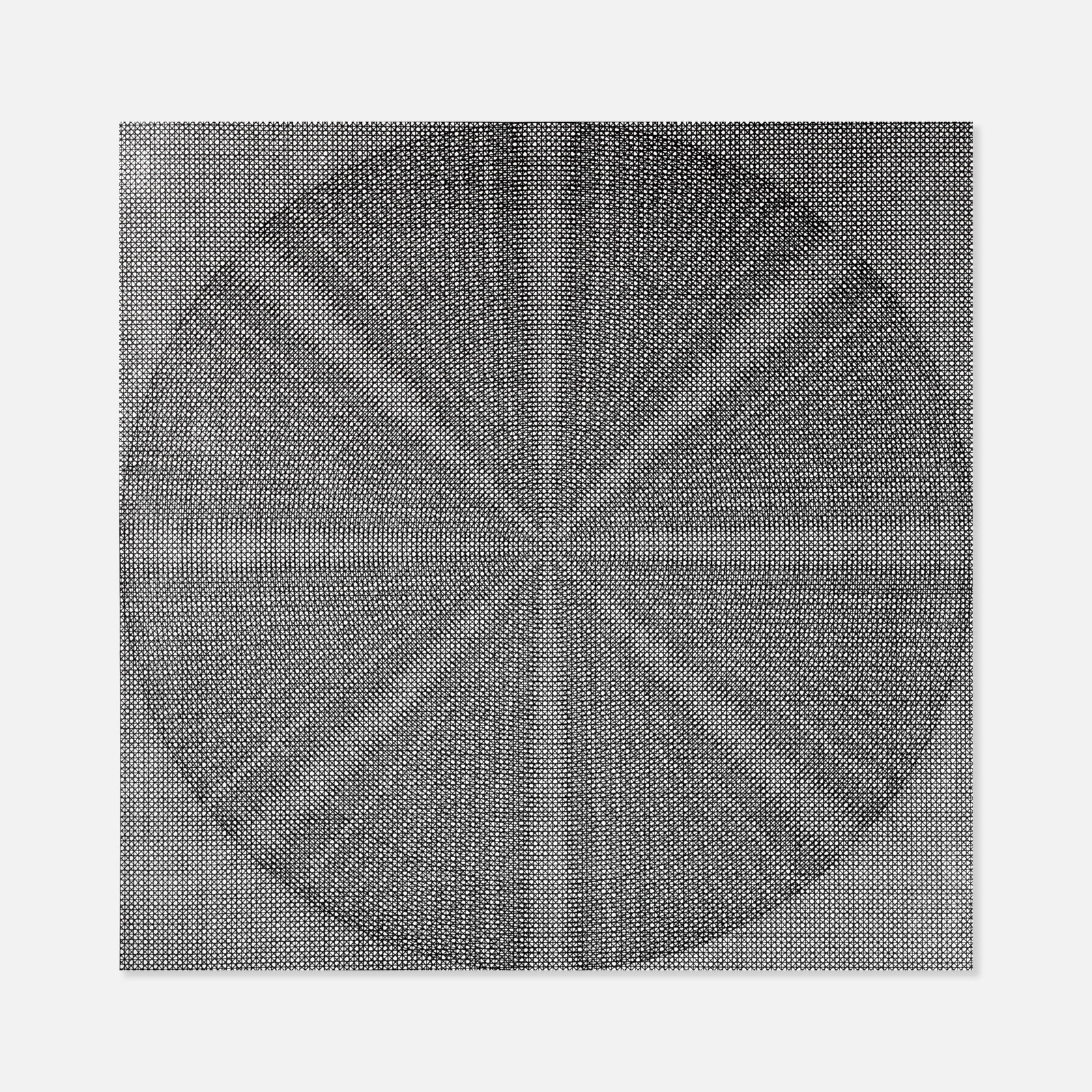 Timm Ulrichs, Visuelle Konstruktion IV: Germany, 1961-1970 23 5/8" x 24" serigraph Computer generated print, signed in ink to recto [Timm Ulrichs]. Published by Griffelkunst-Vereinigung in an edition of 350. Pickup and shipping from Treadwe