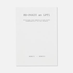 Paul Heimbach, KX-P4420 to LPT1