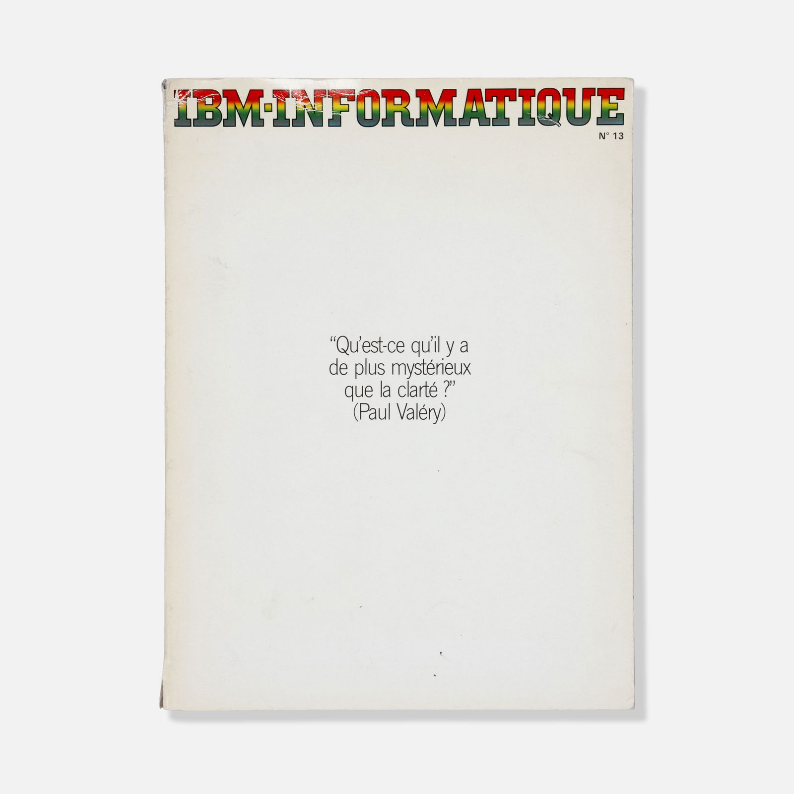 IBM, Informatique No. 13 (1 of 1)