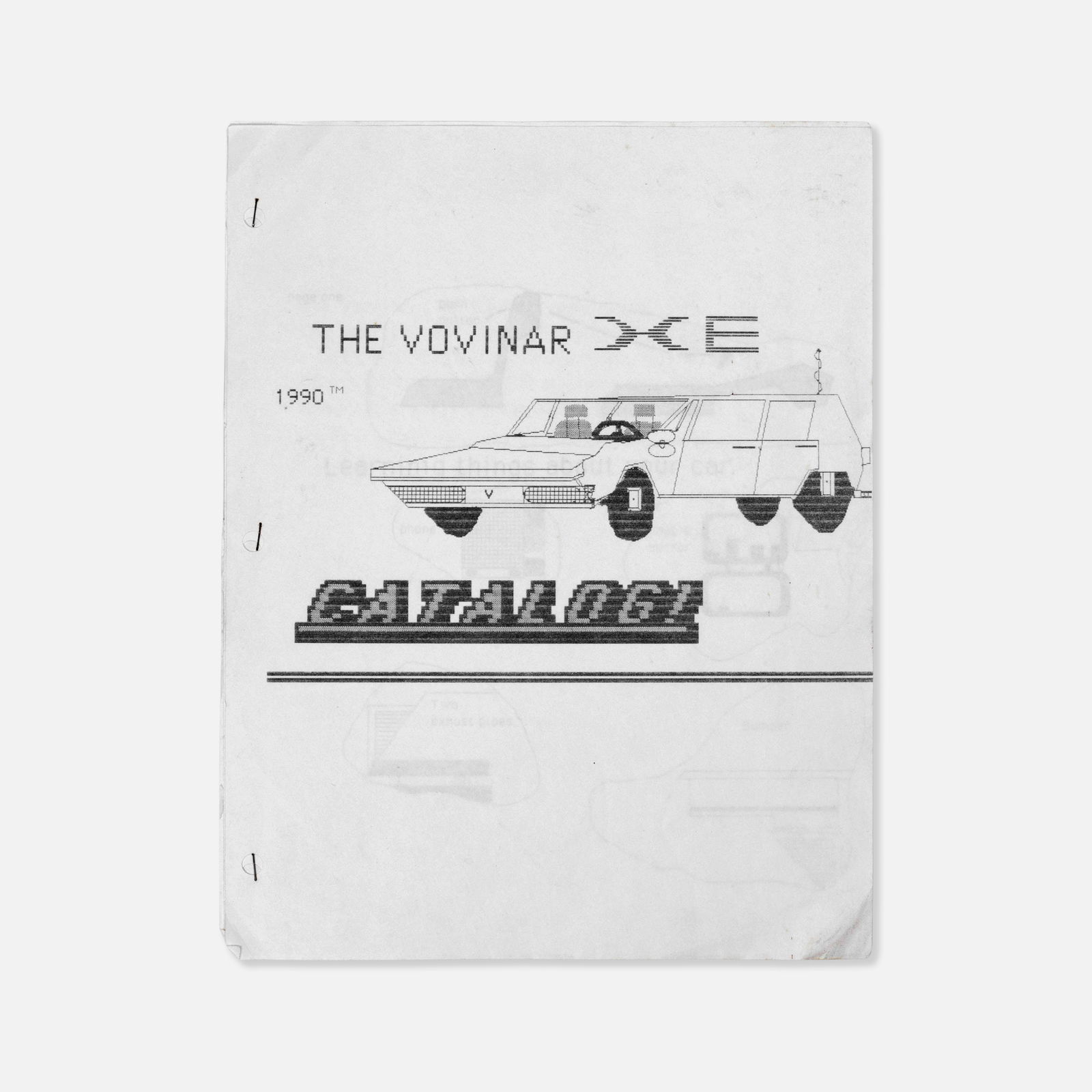 Vernacular, Vovinar XE, Concept Car Catalog (1 of 3)