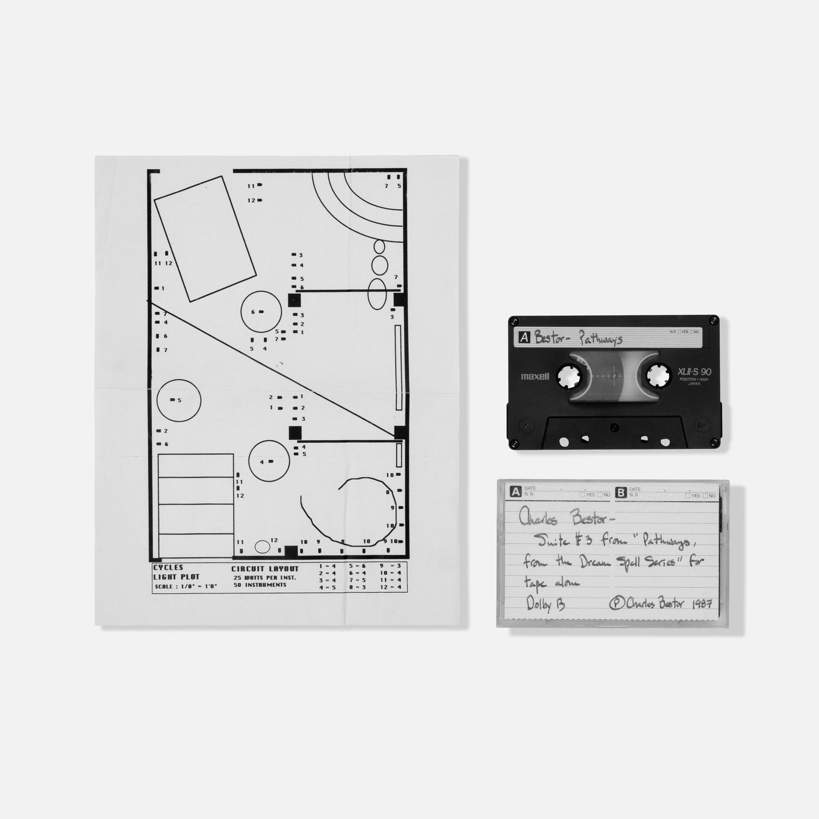 Charles Bestor, Pathways 3, Tape and Circuit Layout (1 of 4)