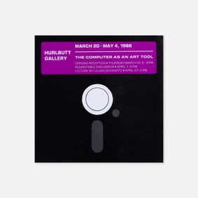 Hurlbutt Gallery, The Computer As An Art Tool, Announcement Card