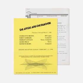 The Graphic Eye Gallery, The Artist and the Machine, Flyer and Signed Contract