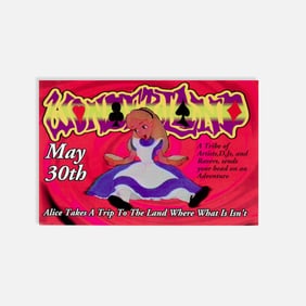 Wonderland, Rave, Flyer