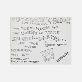 Autonomy Center, The Causes of Crime, Flyer