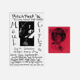BitchFest, Maui Girls, Mongrel Bitch, Flyer and Sticker