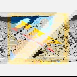 REK, The Art from Beyond, Pt. 1: USA, 1980s 14 x 16 5/8 ink, and paint on paper Signed to lower right corner [REK:NSA]. Frank "REK" Santiago, Jr. is a graffiti artist recognized for his contributions to the New York City subway art m