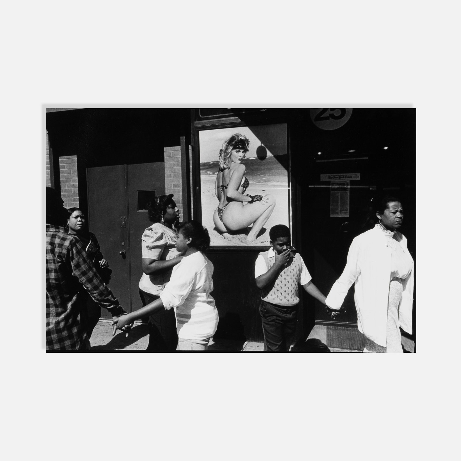 David Godlis, Untitled: NYC, 1980s 14 x 10 7/8 sheet gelatin silver print Photographer's stamp to verso [PHOTO BY GODLIS]. This work was included in the photography publication 'On Seeing, No. 2' edited by Ruth Litoff, and w