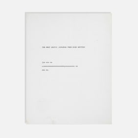 Robert Kiyoshi Nishizaki, The Most Erotic Japanese Poem Ever Written