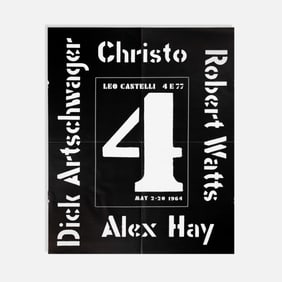 Leo Castelli Gallery, Richard Artschwager, Christo, et al., Poster