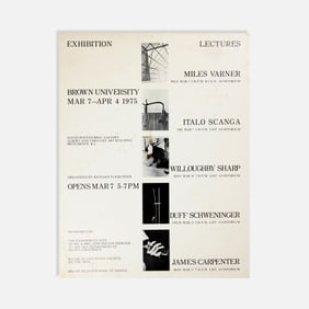 Brown University, Exhibitions and Lectures, Poster