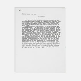 Kenneth Anger, Stan Brakhage, Peter Kubelka, et al., The Union Gallery Film Series, Program