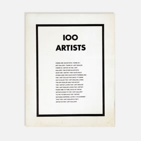 Anonymous, 100 Artists