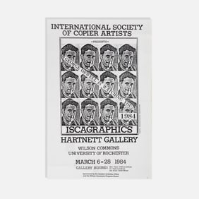 International Society of Copier Artists, Hartnett Gallery, Iscagraphics, Poster