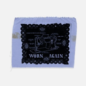 Worn Again, A Night of Recycled Creativity, Fabric Invitation