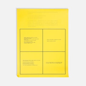Lawrence Weiner, Leo Castelli Gallery, Poster