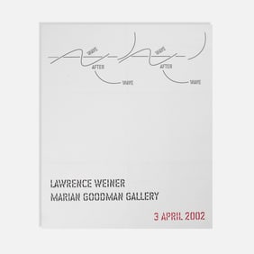 Lawrence Weiner, Marian Goodman Gallery, Wave After Wave, Poster