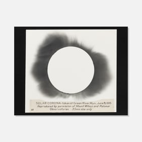 Early 20th Century, Solar Corona Photograph