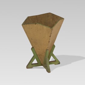Usonian, Painted Wastebasket