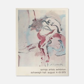 Willem de Kooning, Ashawagh Hall, Poster for Springs Artists Exhibition