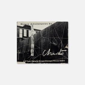Christo & Jeanne-Claude, MCA, 36 Postcards, Signed and Inscribed