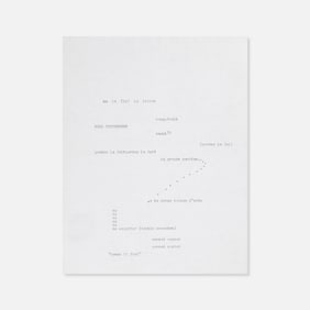 Anonymous, Concrete Poem