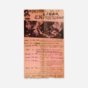Jean-Jacques Lebel, et al., Deuxieme Festival de la Libre Expression Poster