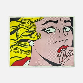 Roy Lichtenstein, Crying Girl, Signed