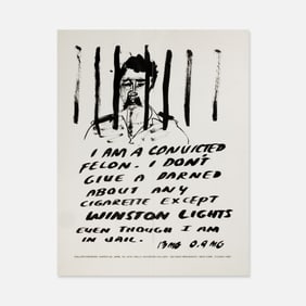 William Wegman, Holly Solomon Gallery, I Am A Convicted Felon Poster
