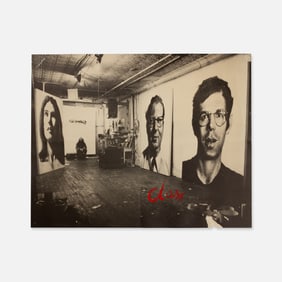 Chuck Close, Bykert Gallery, Poster from First Solo Show, Signed