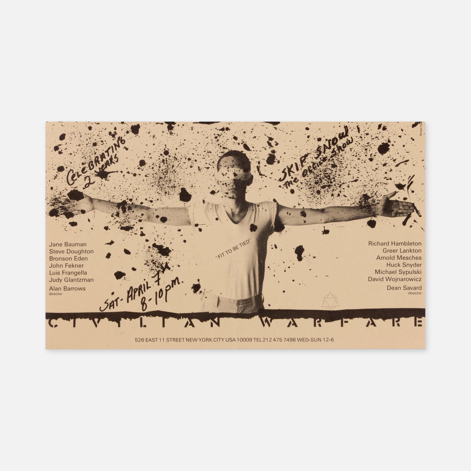 Civilian Warfare, David Wojnarowicz et al., Fit To Be Tied Announcement (1 of 1)