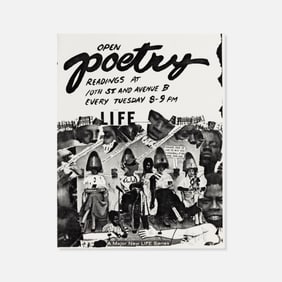 Life Cage, Open Poetry, Flyer