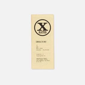 Rendezvous Press, X Rated Directory
