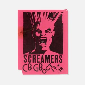 CBGB, The Screamers, Gary Panter, Flyer