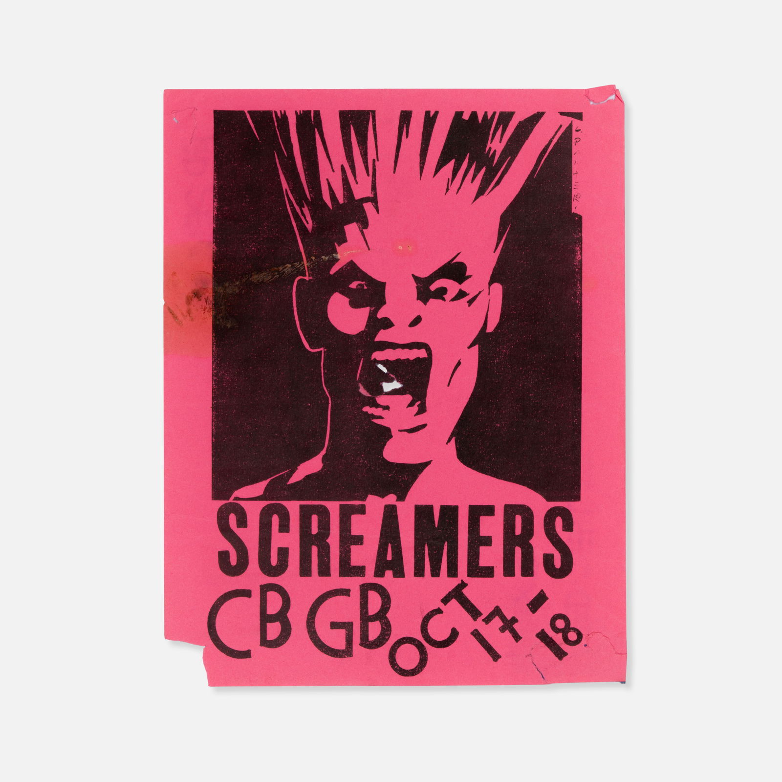 CBGB, The Screamers, Gary Panter, Flyer (1 of 1)