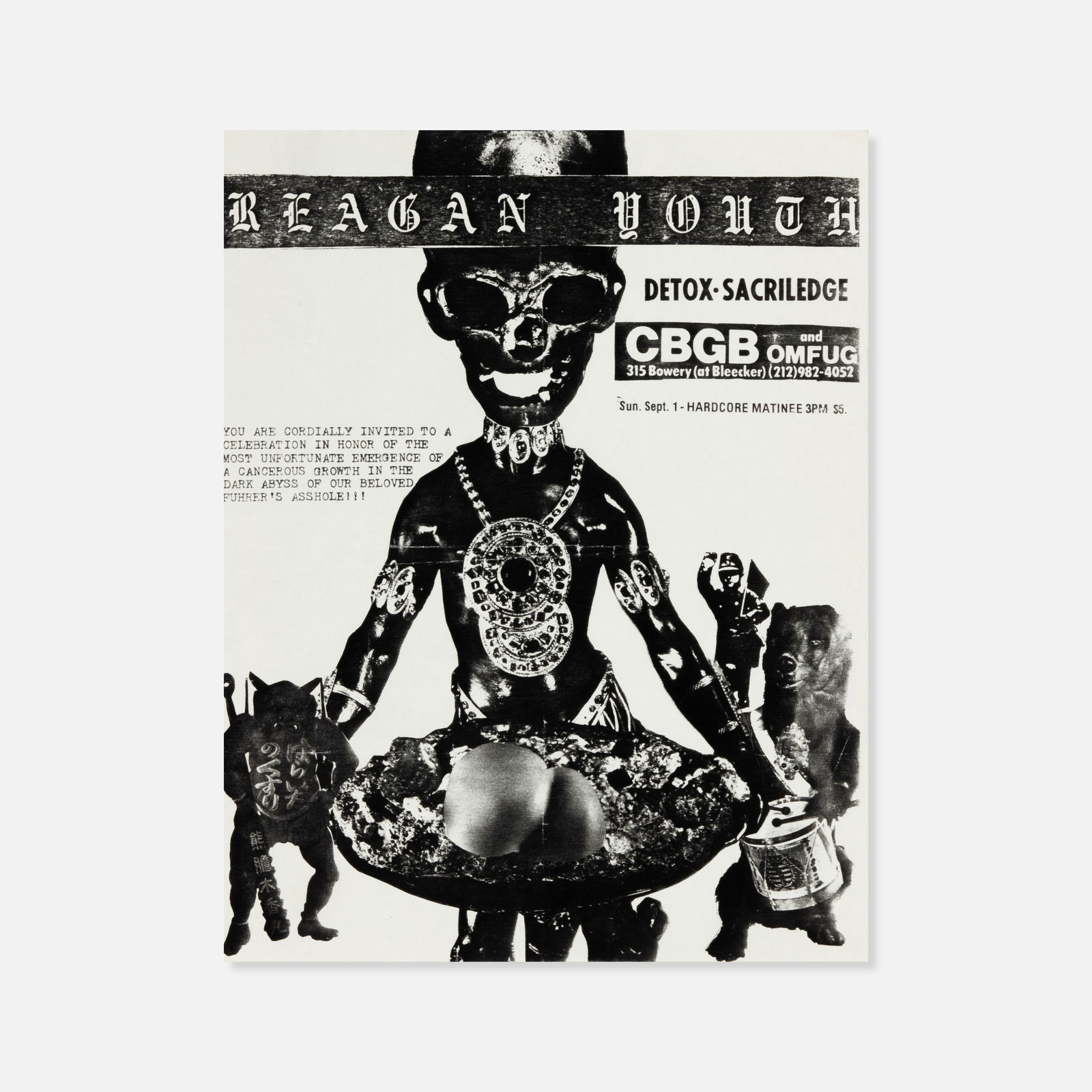 Reagan Youth, CBGB, Flyer (1 of 1)