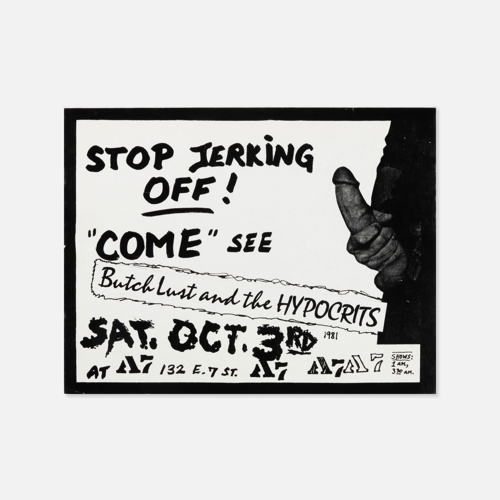 Butch Lust and The Hypocrites, A7, Flyer (1 of 1)