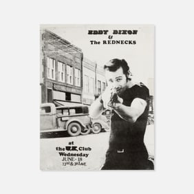 Eddy Dixon and The Rednecks, The U.K. Club, Flyer