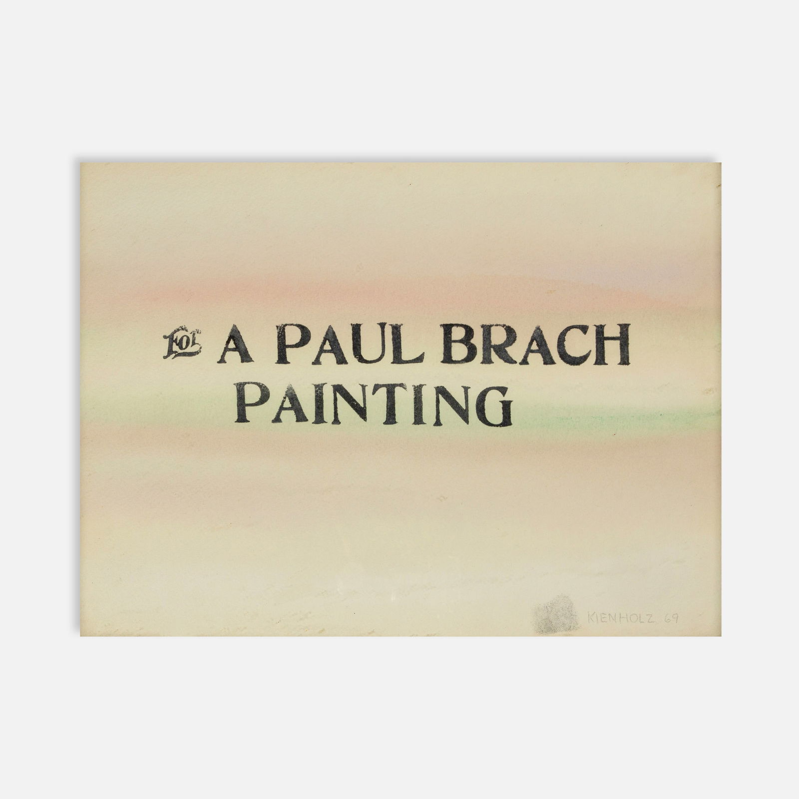 Edward Kienholz, For A Paul Brach Painting (1 of 2)