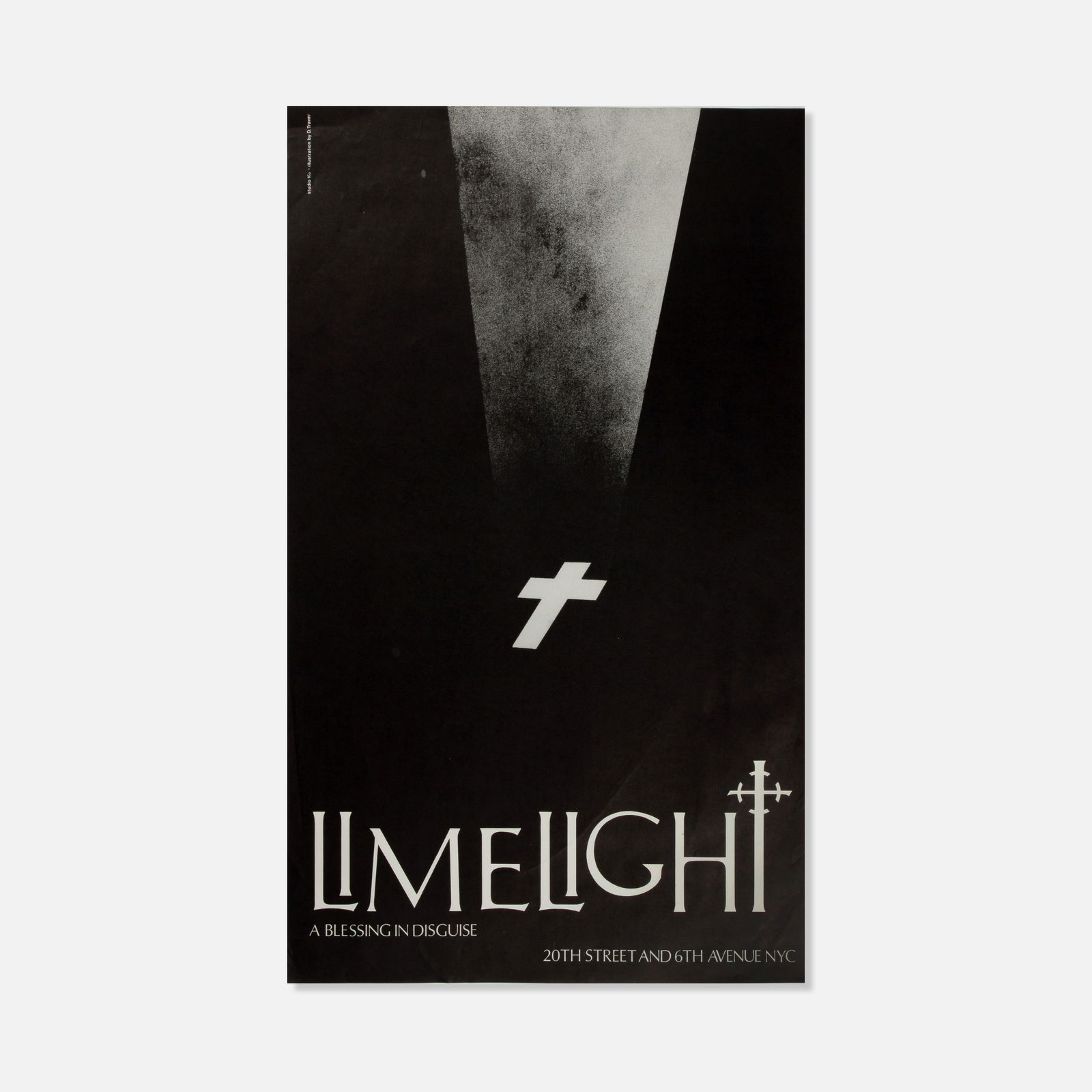 Limelight, A Blessing in Disguise Poster: New York, c. 1984 28” x 16 3/4” offset print This item is located in our Treadwell, NY warehouse. Pickup and shipping options available upon request.