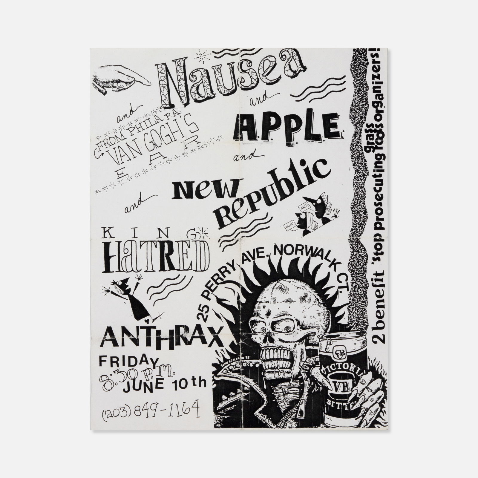 Nausea, et al., Early Crust Punk Flyer (1 of 1)
