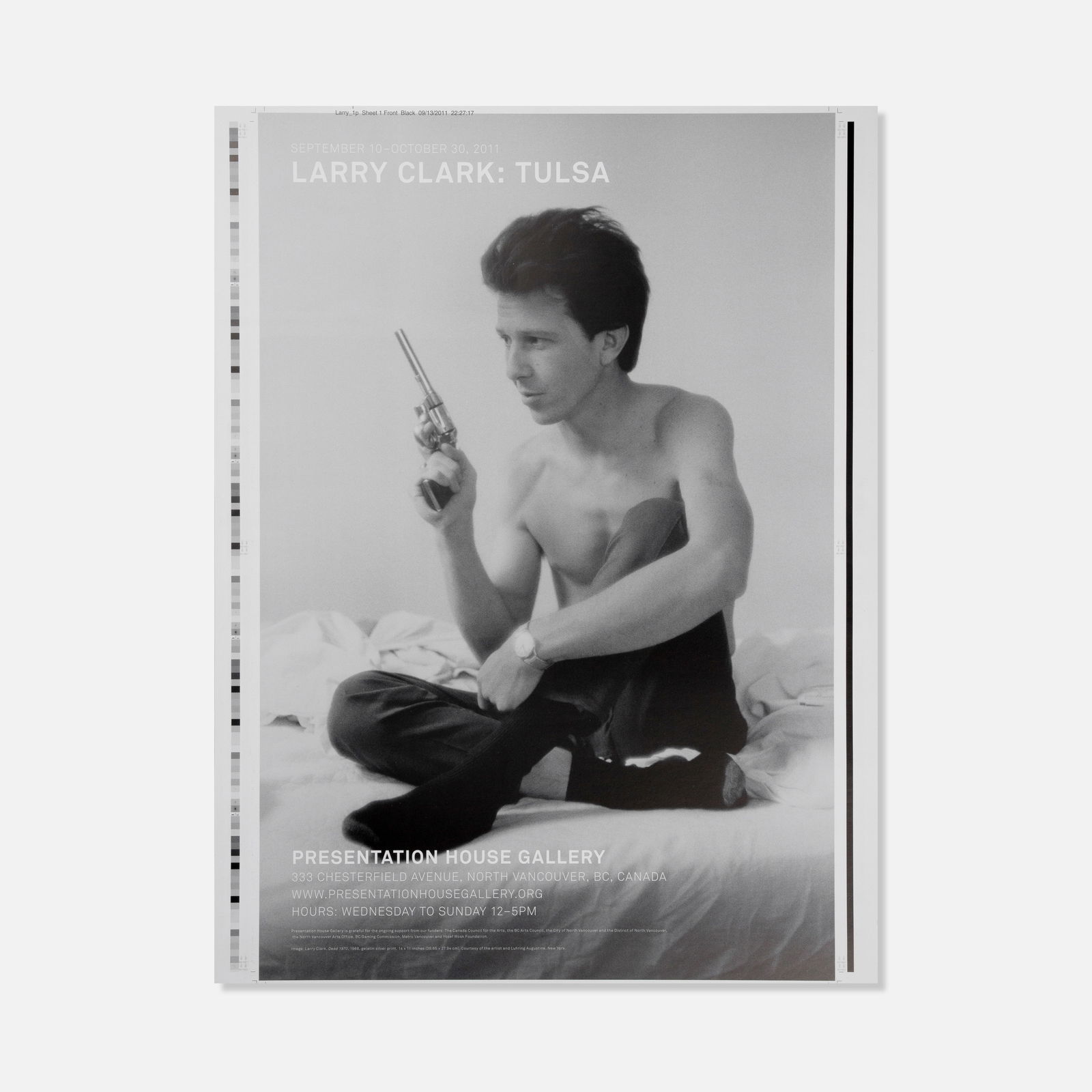Larry Clark, Presentation House Gallery, Tulsa Poster (1 of 1)