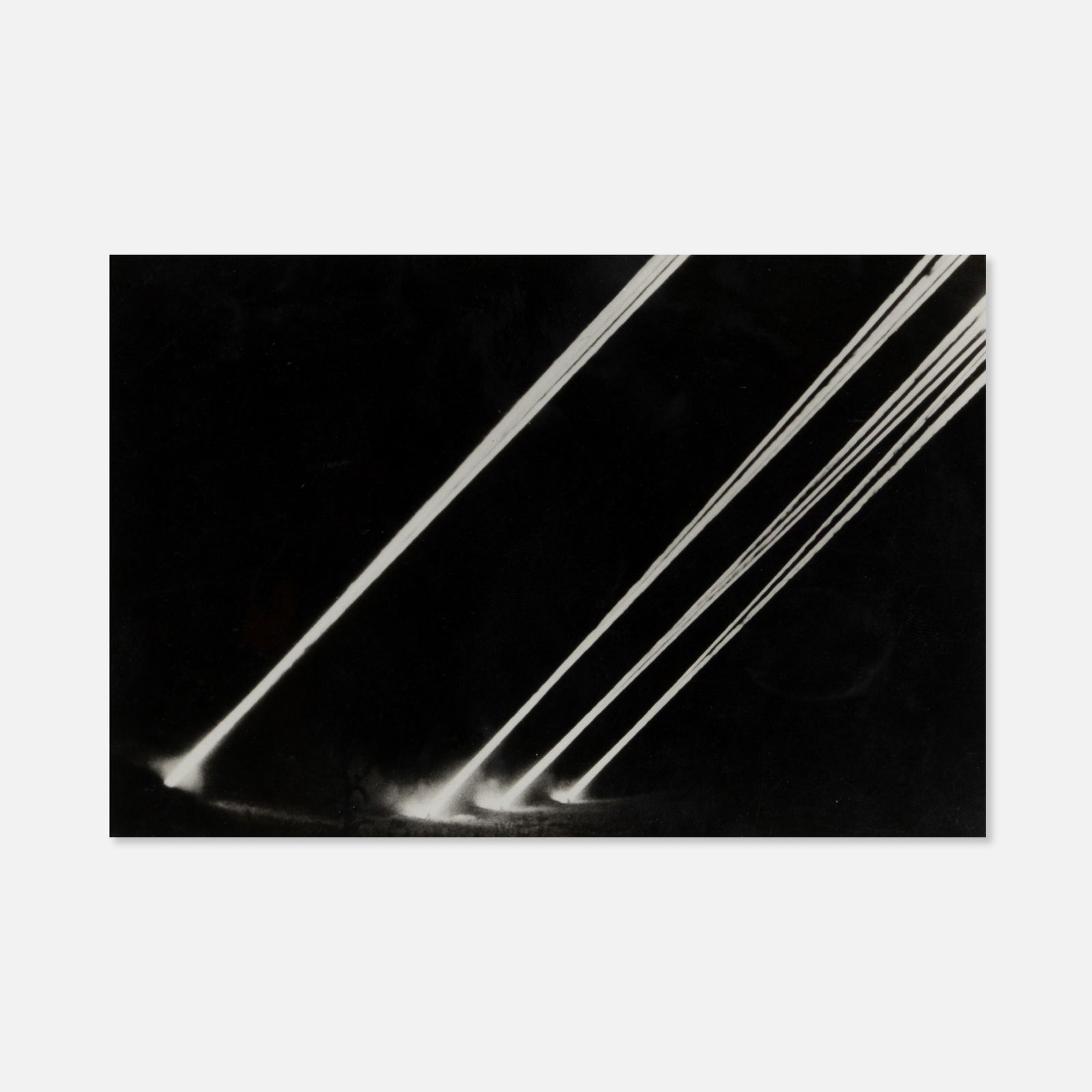 Anonymous, German Grenade Launcher Battery: Germany, c. 1940 8" x 10" mat 7 1/8" x 5 1/8" sheet vintage silver print Hand copyright stamp to verso: [Copyright Transocean Berlin]. This item is located in our Treadwell, NY warehouse. Pickup